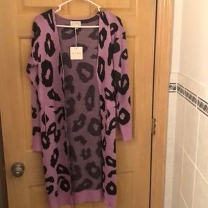 Black and Purple Cardigan